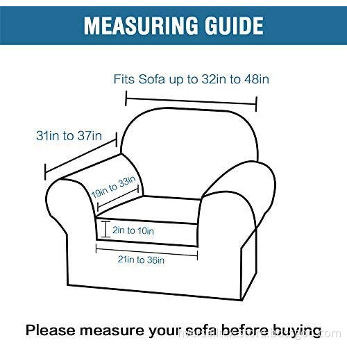 Soft Elastic 2-Piece Armchair Sofa Slipcover